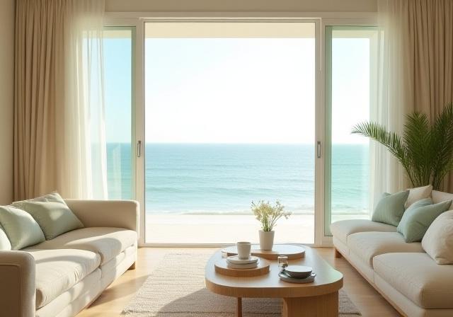 Coastal modern luxury resort interior